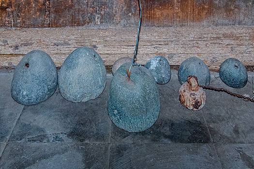 中国传统计量用具秤砣石料工艺静物品