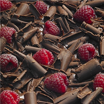 树莓,巧克力