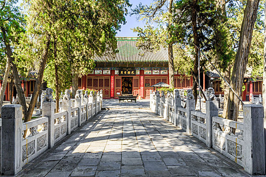 洛阳关林庙财神殿,中国河南省洛阳市洛龙区关林镇古建筑