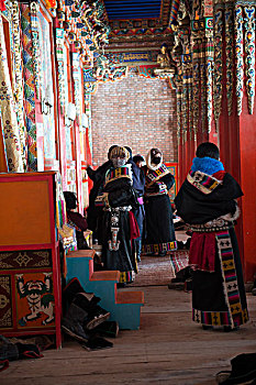 甘肃甘南地区,郎木寺,藏传佛教圣地,寺庙内部,徐学哲摄影,尼康,年,月