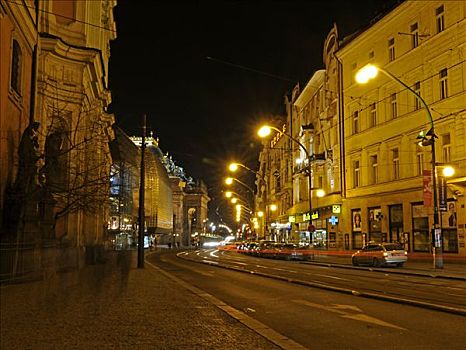 街景,布拉格,捷克共和国,欧洲