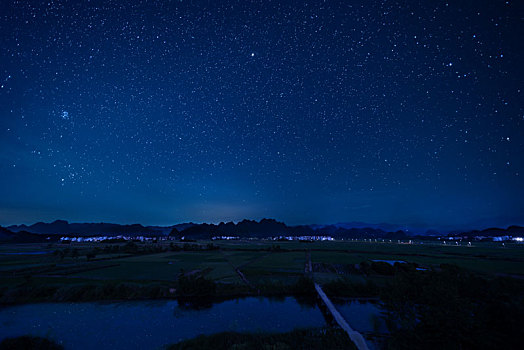 湖南省永州市宁远县十里画廊星空