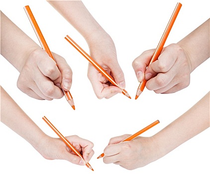 绘画,橙色,铅笔,隔绝
