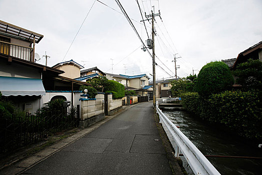 日本,岚山,民居