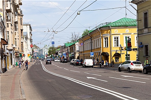 老,街道,莫斯科