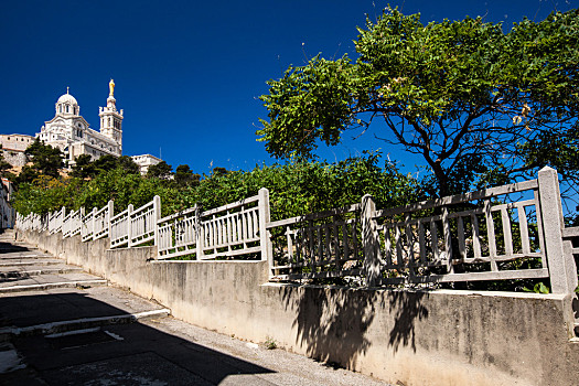 巴黎圣母院,大教堂,马赛,风景,法国南部