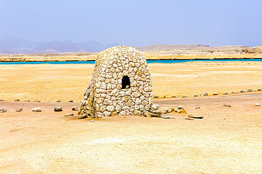 泥砖,房子,穆罕默德,国家公园,埃及