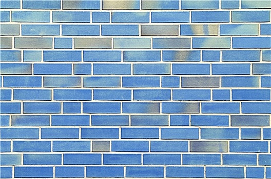 墙壁,蓝色,砖