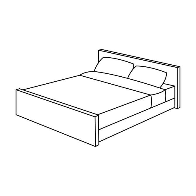 床,象征,轮廓,风格,隔绝,白色背景,背景,睡觉,休息,矢量,插画,设计