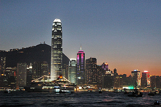 香港维多利亚港夜景