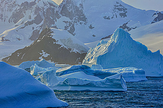 南极海上冰川