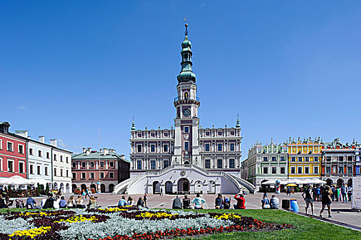 市政厅,市场,卢布林,省,波兰,欧洲
