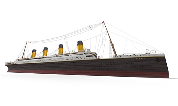 泰坦尼克号,侧面视角
