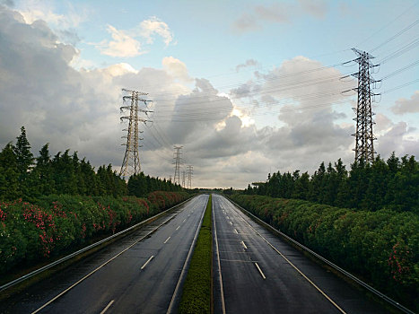 道路,高速路,台风