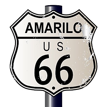 阿马里洛,66号公路,标识