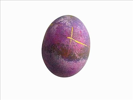 紫色,染,复活节彩蛋,白色背景