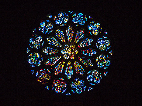 彩色玻璃窗,优雅,大教堂