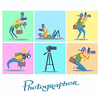 摄影师,摄像机,记者,写博客,新闻记者,狗仔队