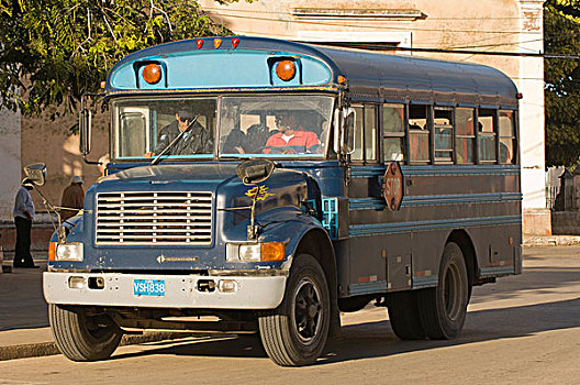 旧式,巴士,圣克拉拉,省,古巴,中美洲