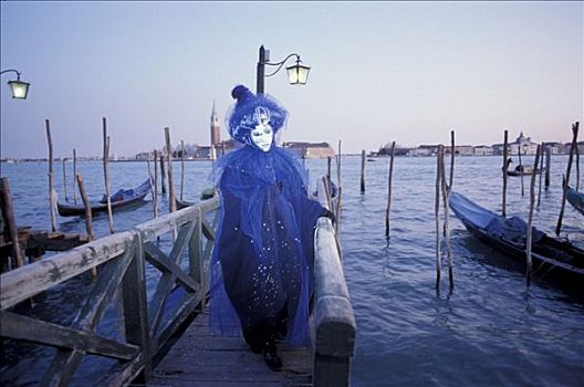 面具,马焦雷湖,狂欢,威尼斯,意大利