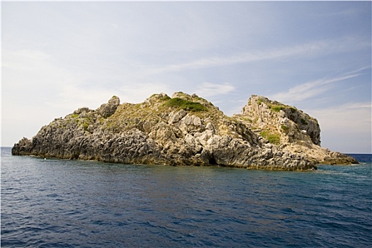 科孚岛,风景,船