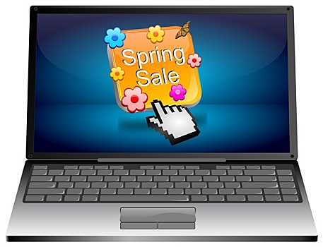 笔记本电脑,春天,销售,按键