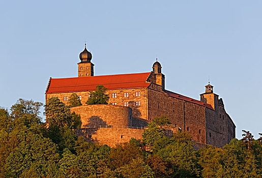 城堡,库姆巴赫,上弗兰科尼亚,弗兰克尼亚,巴伐利亚,德国,欧洲