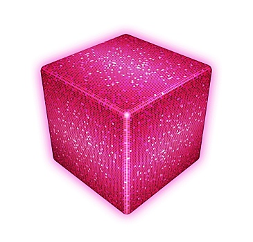 粉色,矩阵,立方体
