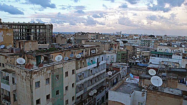 libya,tripoli,view,over,the,city,buildings