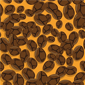 咖啡豆,图案