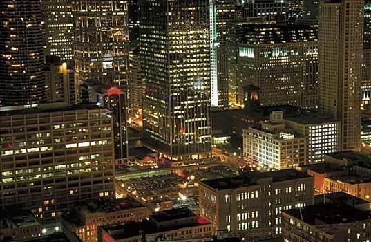 天际线,高层建筑,芝加哥,伊利诺斯,美国,北美