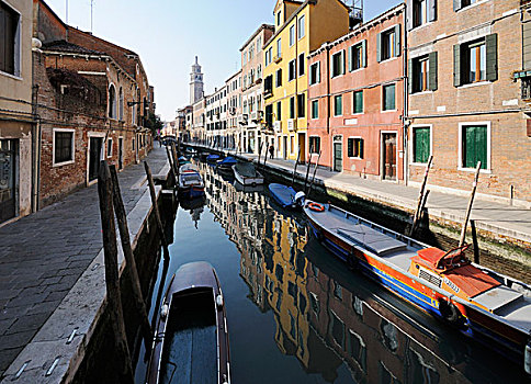 船,运河,威尼斯,威尼托,意大利,欧洲