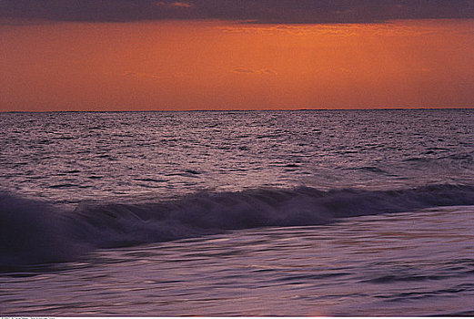 日落,自由岛,巴哈马