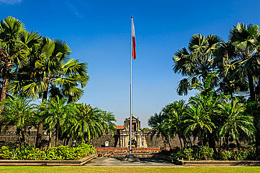 入口,老,堡垒,圣地亚哥,马尼拉市中市,马尼拉,吕宋岛,菲律宾