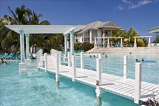 游泳池,复杂,半岛,酒店,瓦拉德罗,古巴,加勒比海,北美