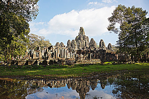 12世纪,巴扬寺,中心,庙宇,吴哥窟,北方,收获,柬埔寨