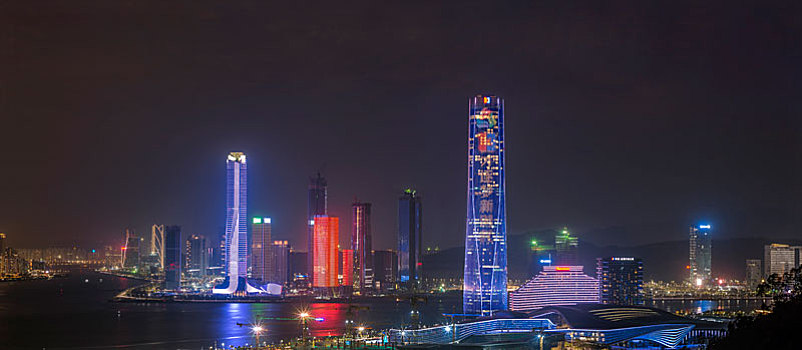 珠海横琴开发区夜景