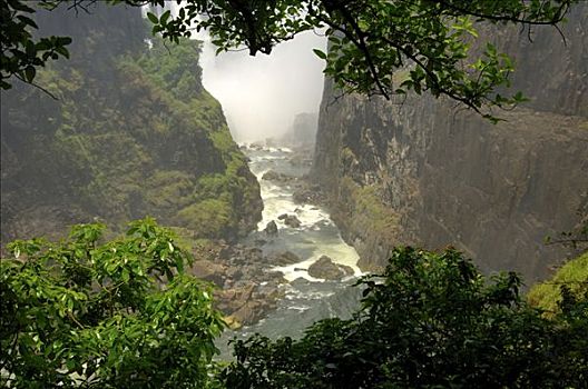 维多利亚,瀑布,维多利亚瀑布,津巴布韦