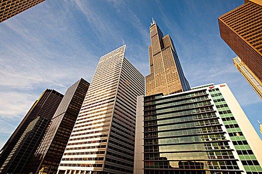 塔楼,摩天大楼,芝加哥,伊利诺斯,美国