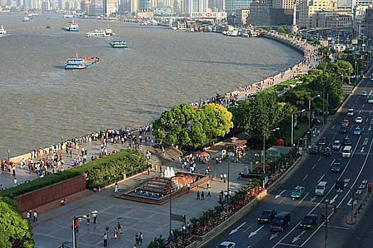 上海外滩黄浦江观景平台