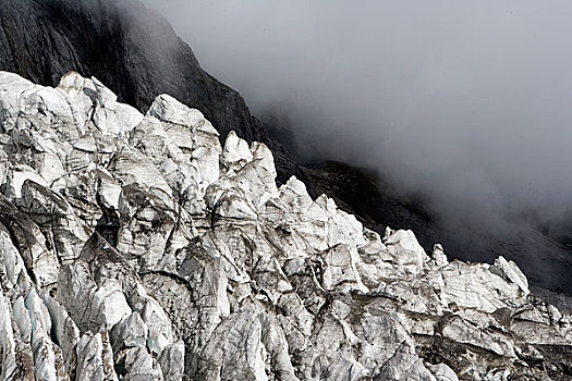 云南玉龙雪山近景