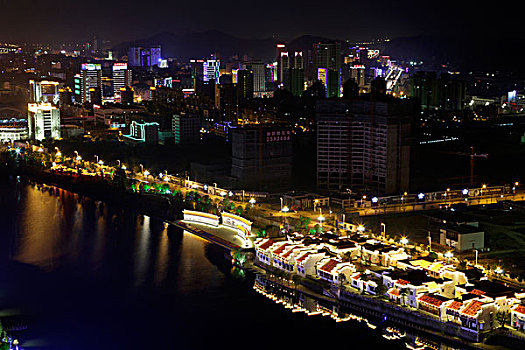 屯溪山城夜景