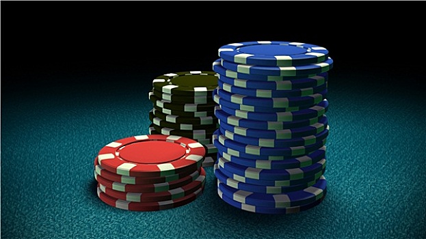 赌场,筹码,蓝色背景,桌子