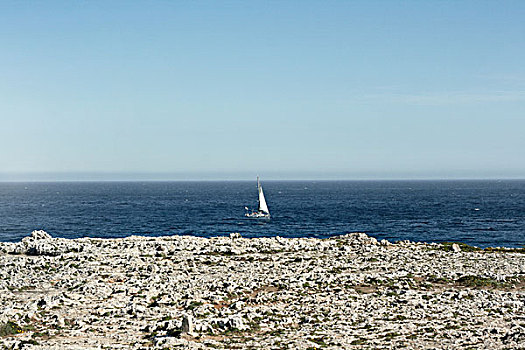 帆船,室外,海上