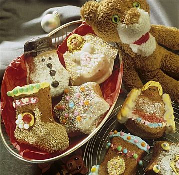种类,圣诞节,姜饼,饼干