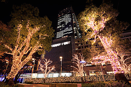 夜景,东京,市中心