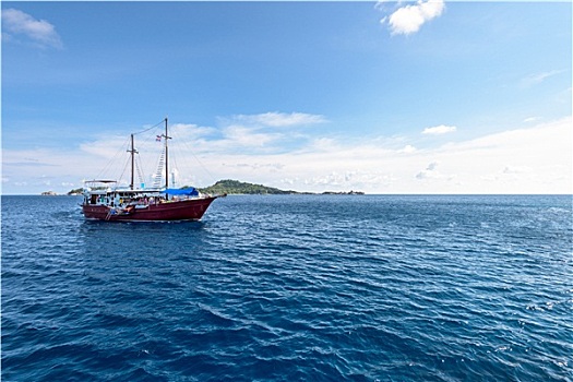 海洋,旅行,船,斯米兰群岛,泰国