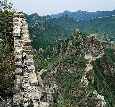 金山岭破墙东望