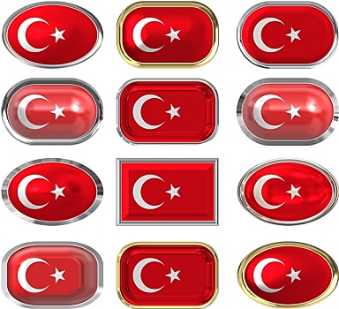 扣,旗帜,土耳其