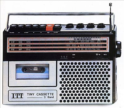 小,磁带,无线电,70年代